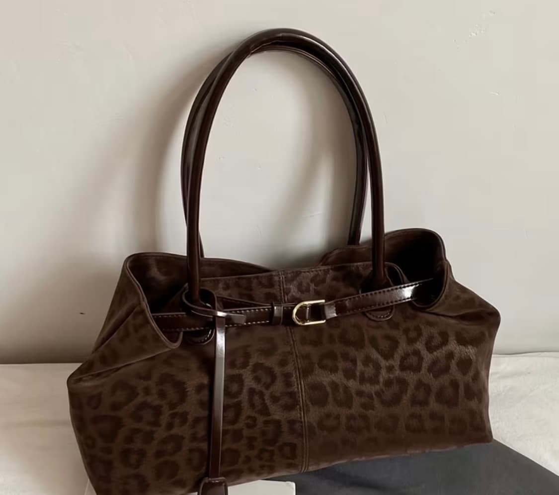 호피 브라운 숄더백 상품이미지1