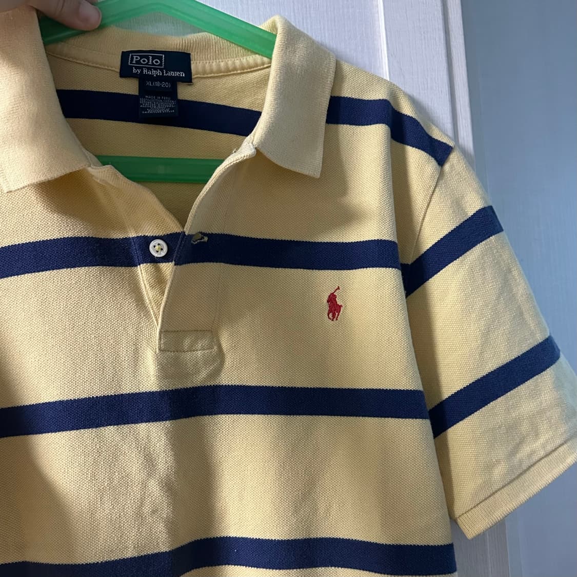 폴로 랄프로렌 옐로우 스트라이프 카라티 상품이미지4