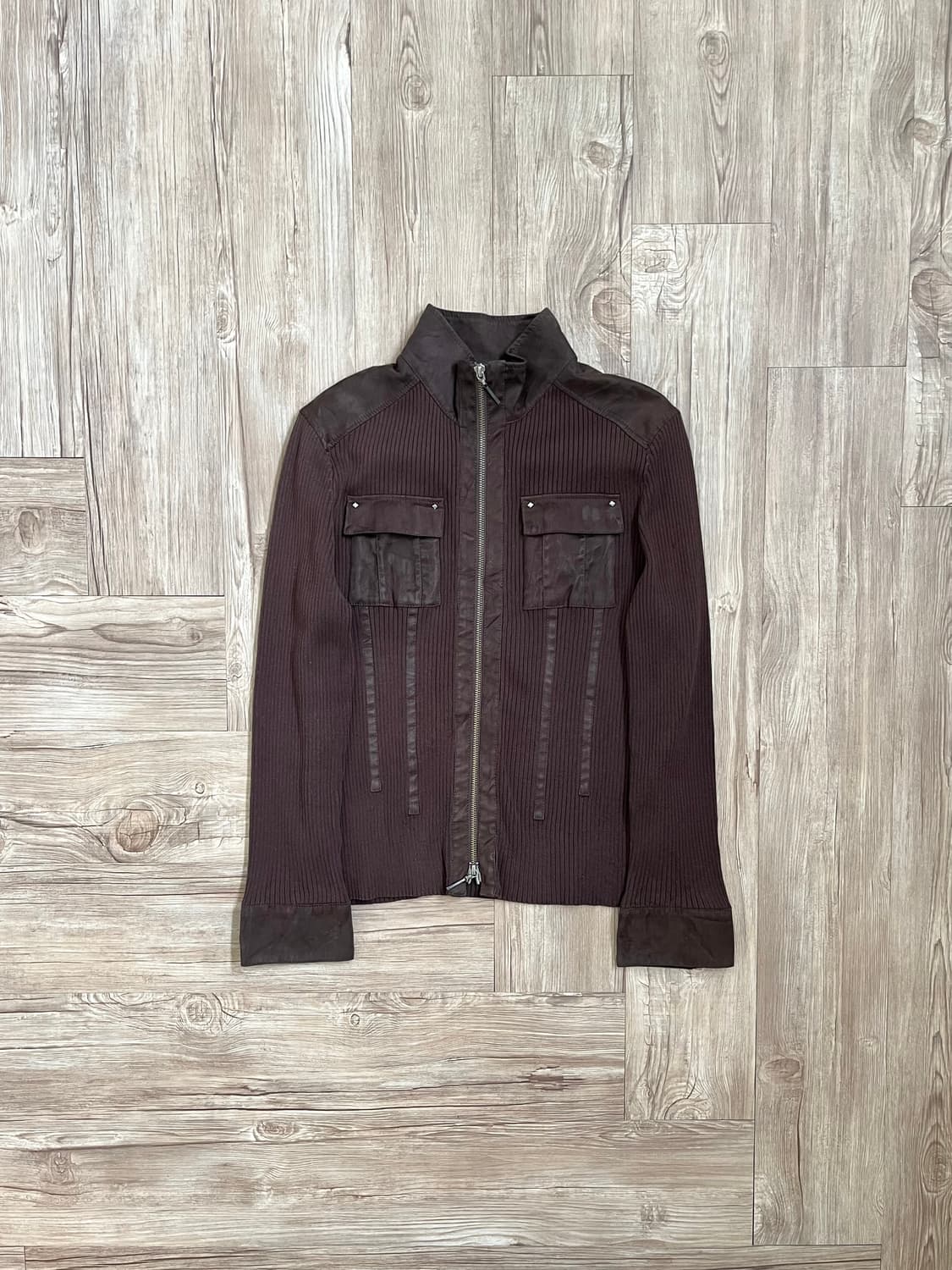 TRANS WORK 2-way 스웨이드 집업 상품이미지1