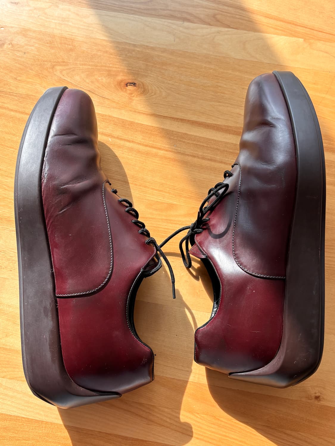 90s-00s Vintage Prada Archive Derby UK11 상품이미지6