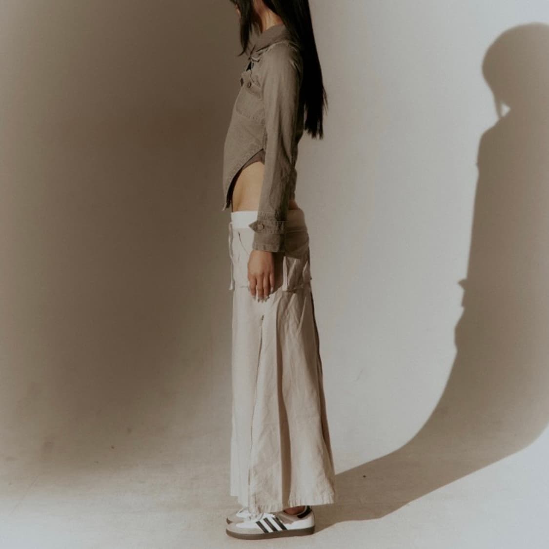 deepinblue 딥인블루 바디수트 자켓 워시드 카키 그레이 상품이미지6