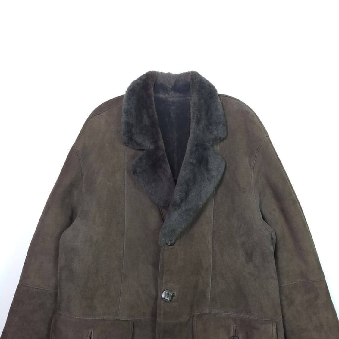 SHA SCHA 양가죽 브라운 무스탕 코트/자켓 L 상품이미지3