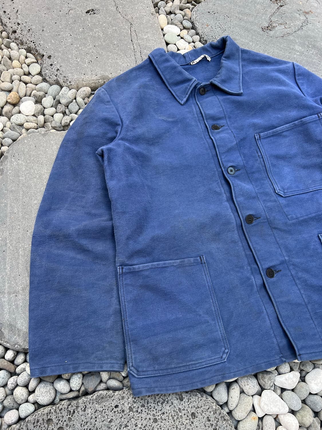 MOLESKIN FADED BLUE WASHING 몰스킨프렌치워크자켓 상품이미지4