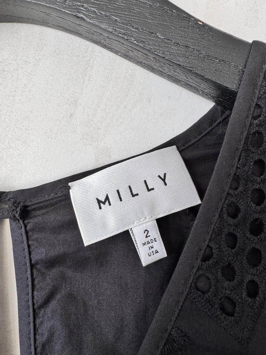 새상품 Milly 블랙 레이스 프릴 블라우스&미니 원피스 Size 2 상품이미지5