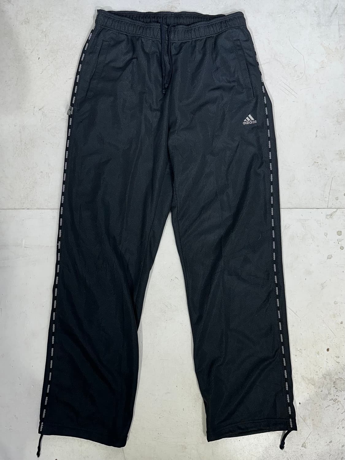 아디다스 블랙 사이드 라인 포인트 팬츠 추리닝 바지 L 상품이미지4