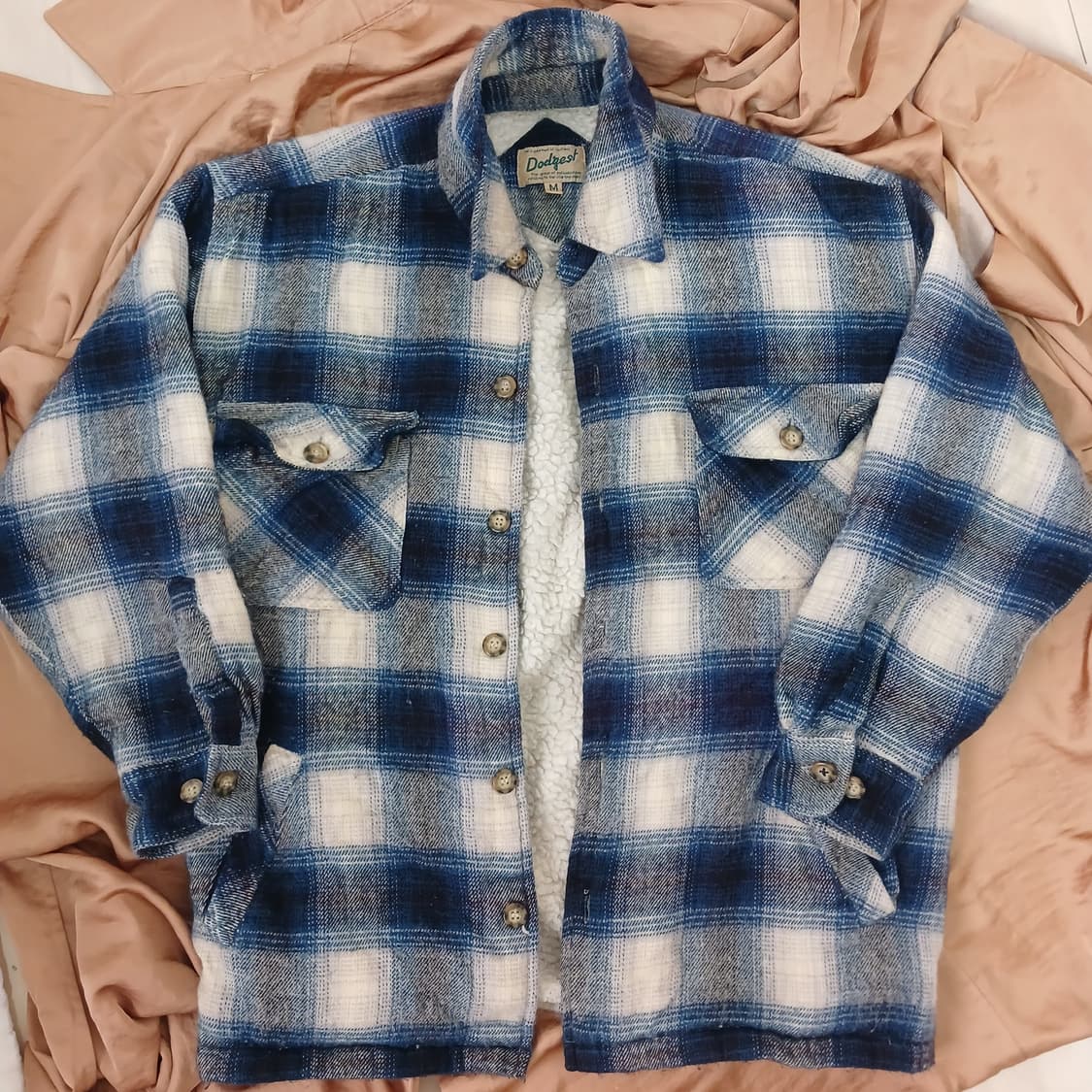 양털누빔 체크셔츠  상품이미지6