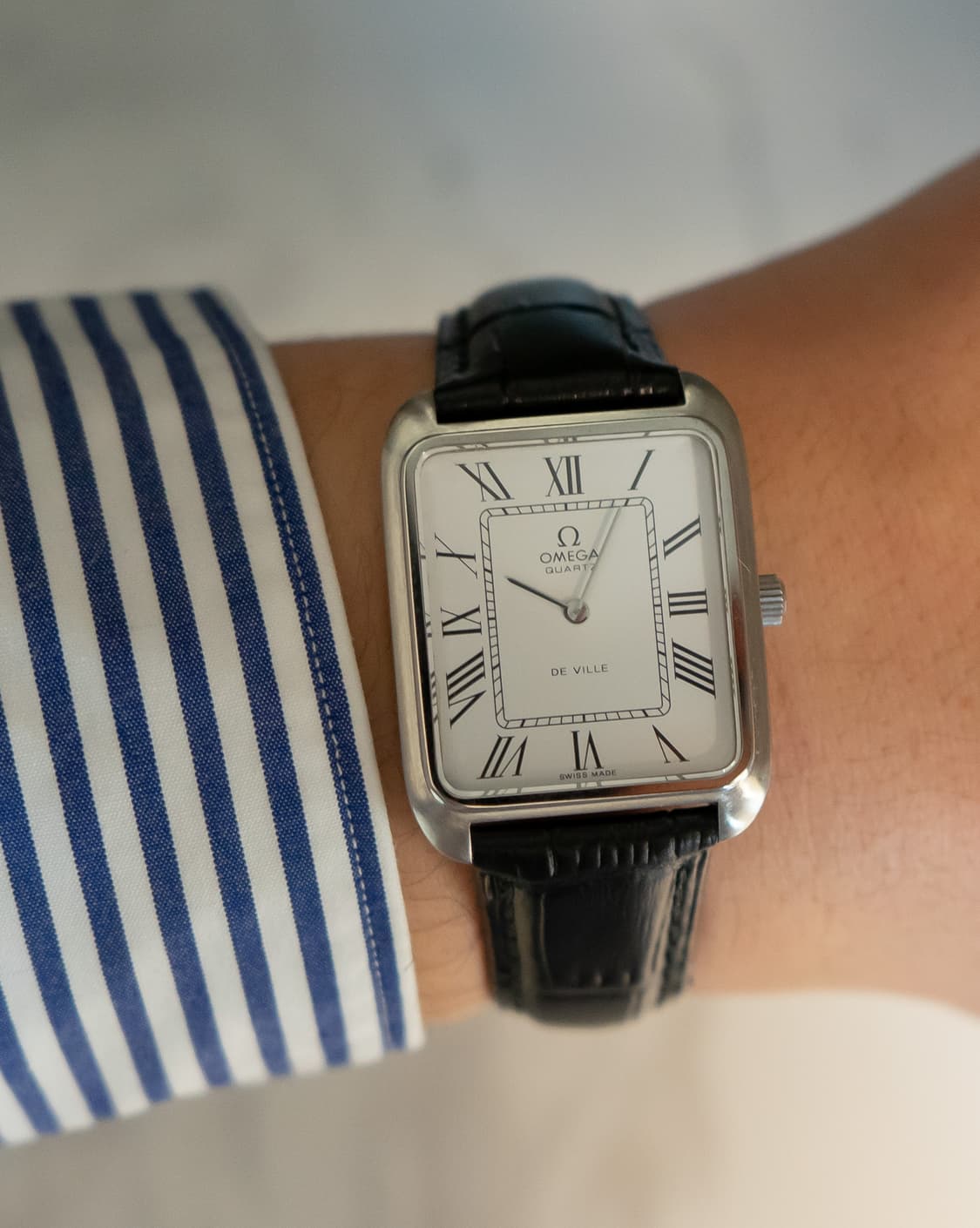 오메가 드빌 탱크 로만 점보 쿼츠 시계 상품이미지1