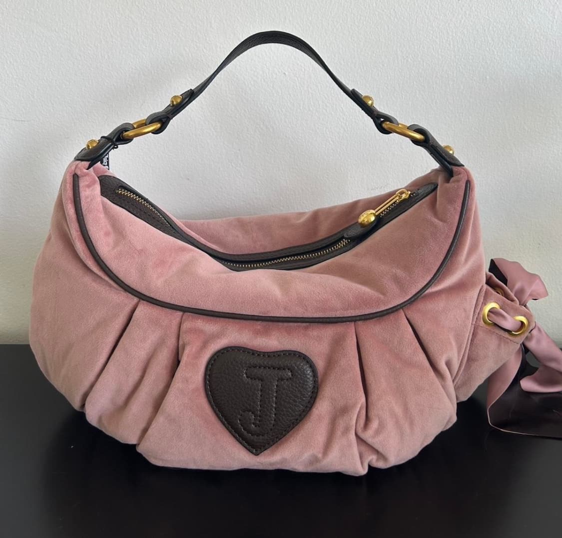 대대장) 쥬시꾸뛰르 스코티독 벨벳 호보백 갸루 빈티지 상품이미지2