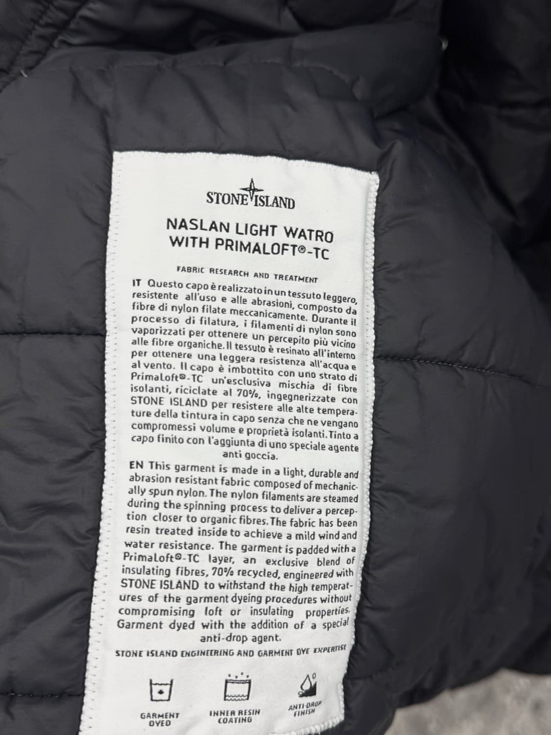 [M] 스톤아일랜드 나슬란 와트로 패딩자켓 M 상품이미지3