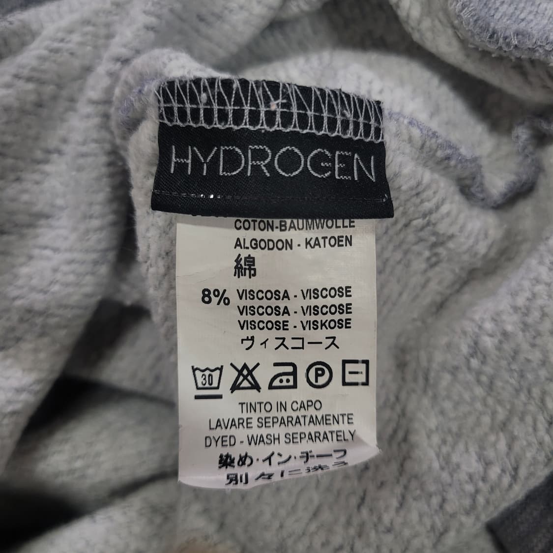 HYDROGEN DAMAGE SKULL 하이드로겐 빈티지 스컬 후드 상품이미지6