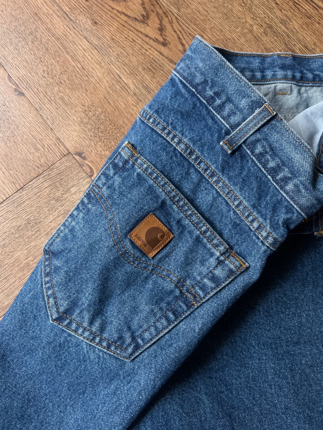 [36]칼하트 USA 미디엄블루 워크 데님 팬츠 상품이미지5