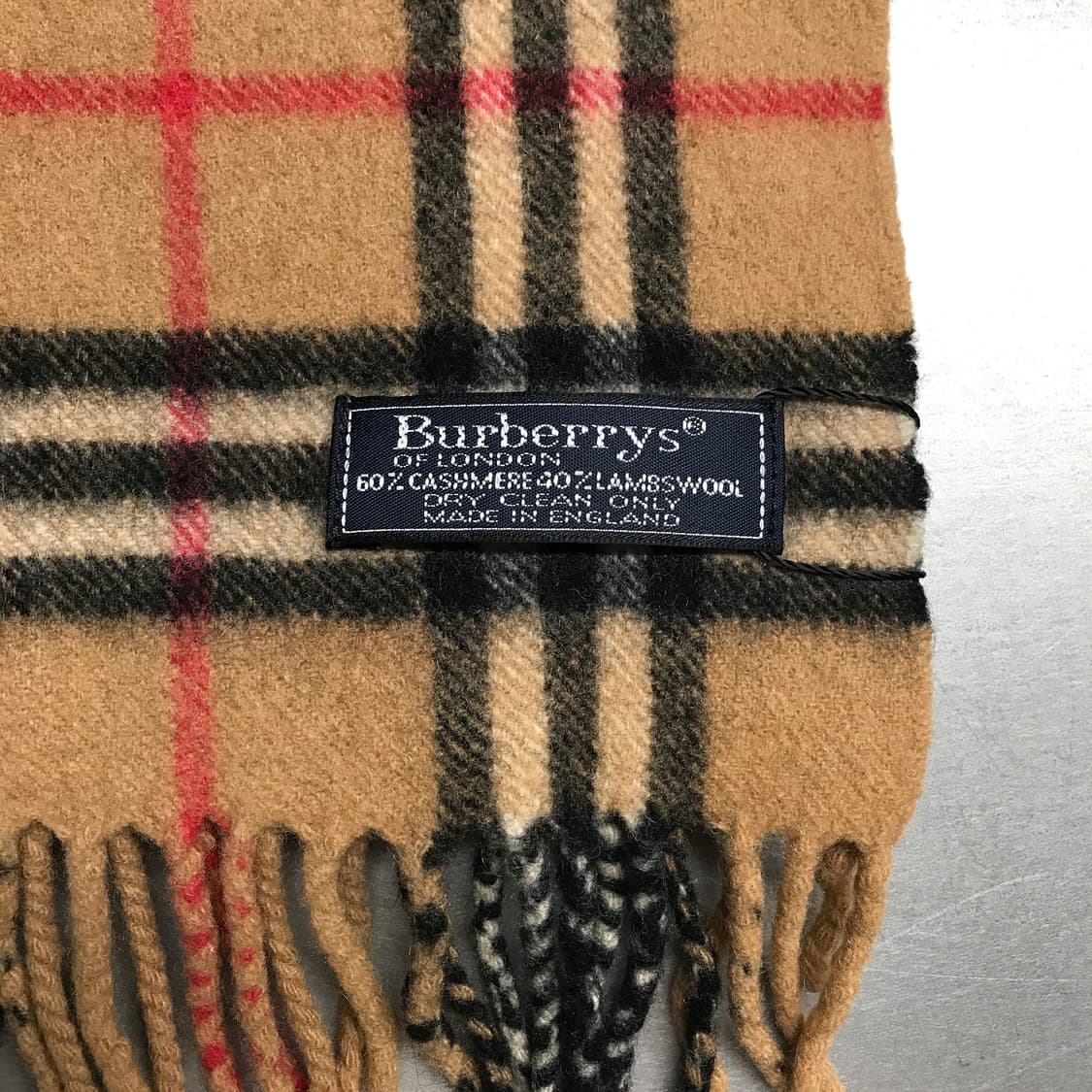 버버리 정품 캐시미어/램스울 머플러 베이지 상품이미지4