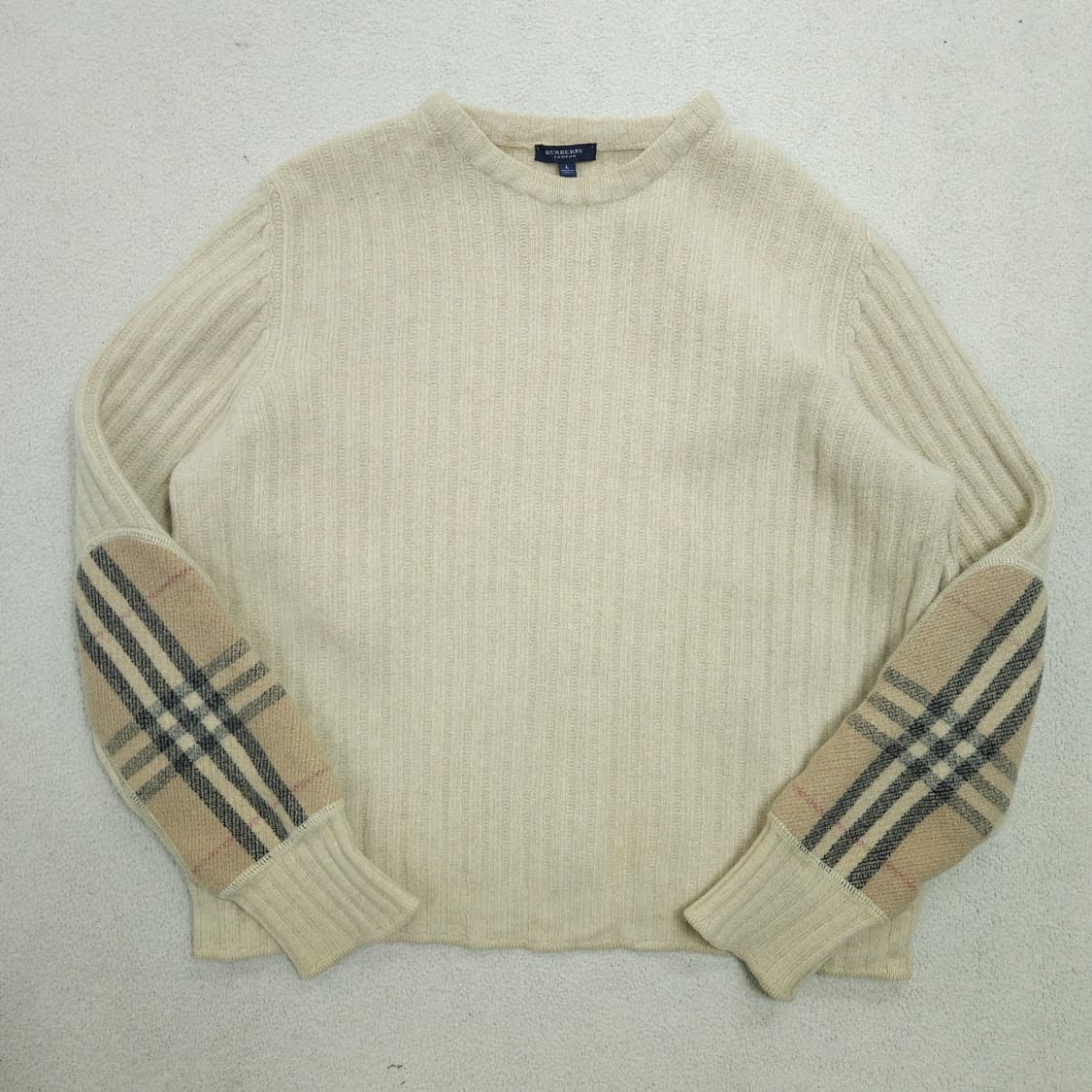 버버리 엘보 패치 메리노울 니트 L 상품이미지3