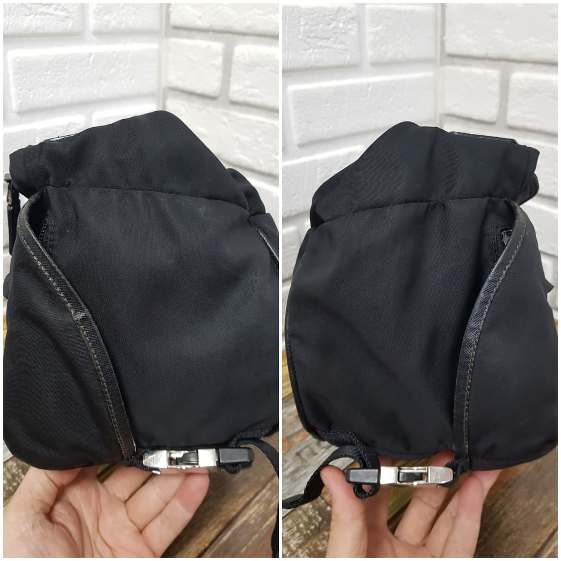 [정품] 프라다 바이커백 미디움 상품이미지6