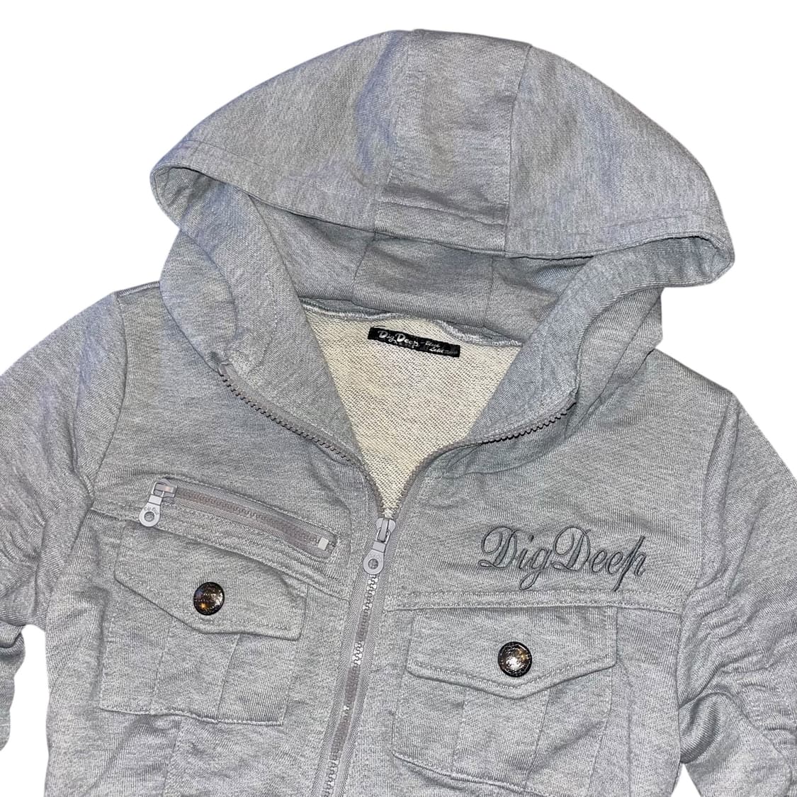 DIG DEEP 디그딥 셔링 포켓 후드집업 y2k갸루펑크 상품이미지3