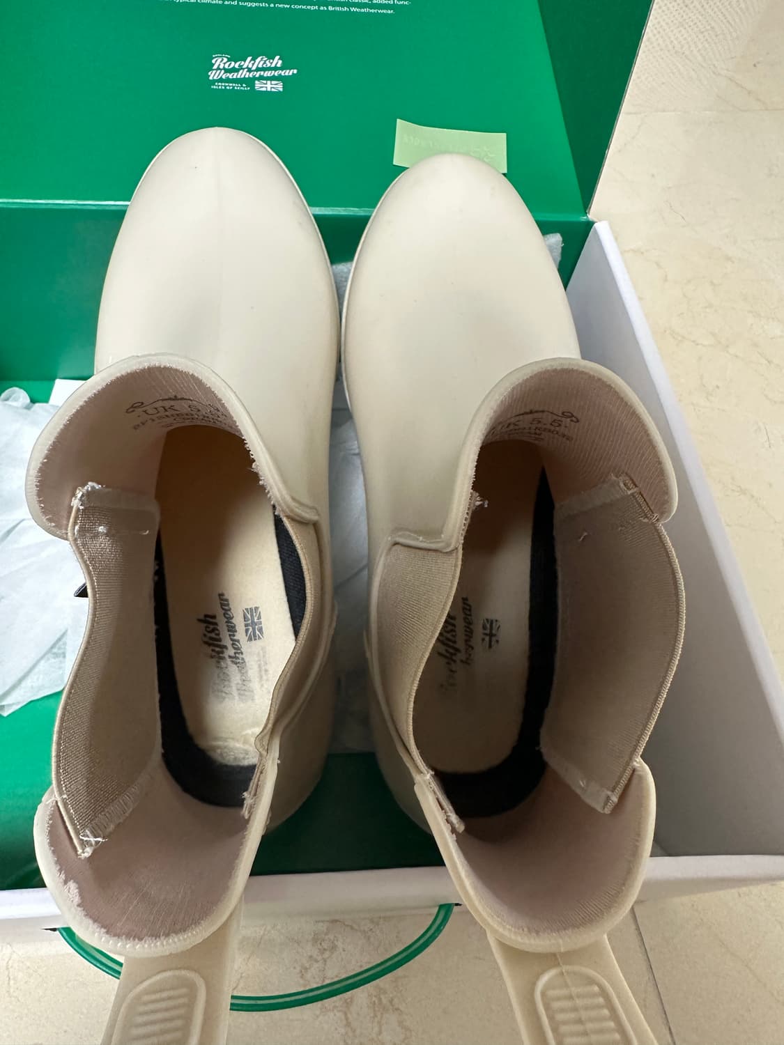 락피쉬웨더웨어 레인부츠 크림컬러 250 + 어쉬 블랙 레인부츠(240) 상품이미지8