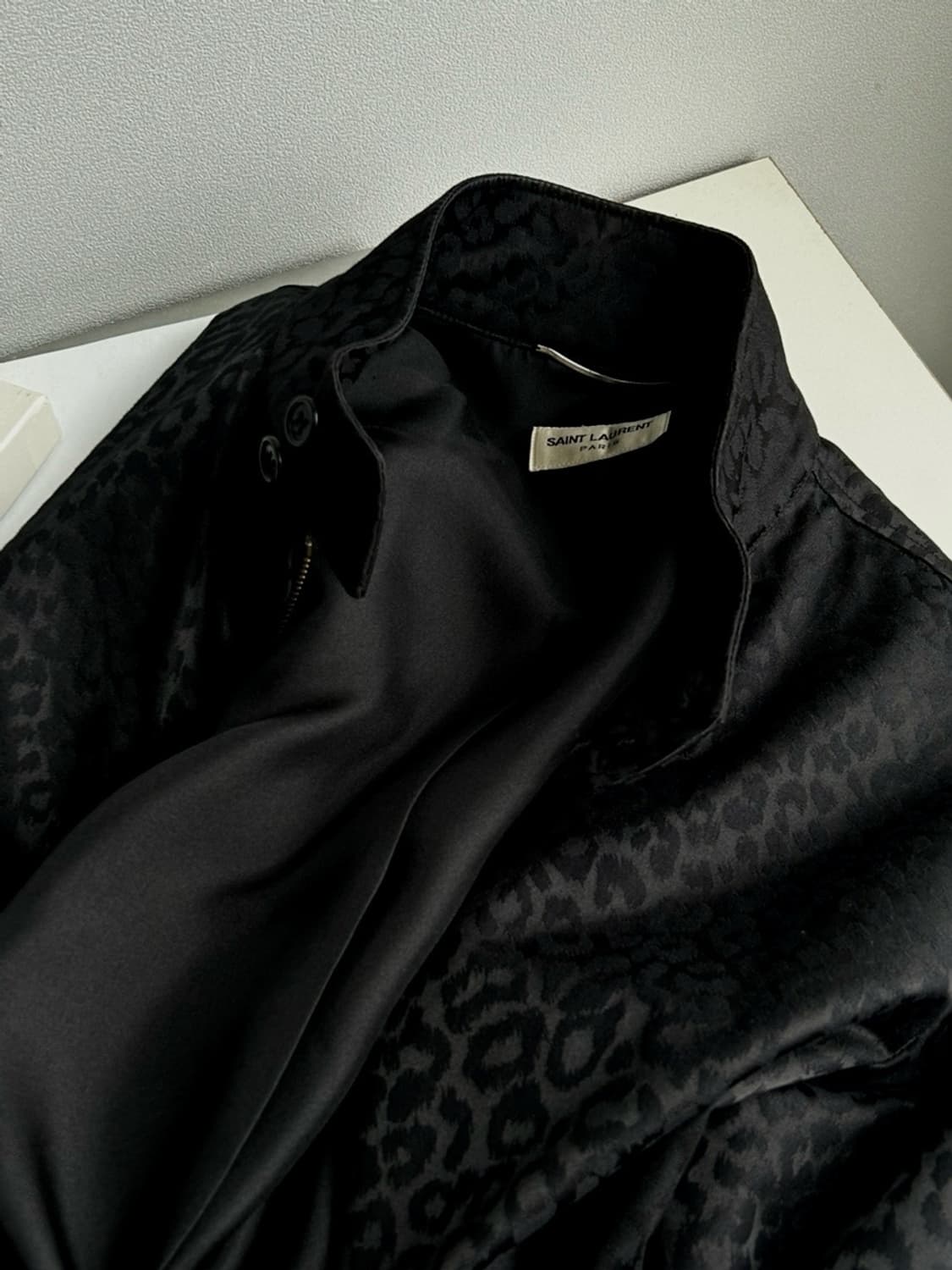 생로랑 에디시즌 레오파드 실크 자켓(46사이즈) 상품이미지2