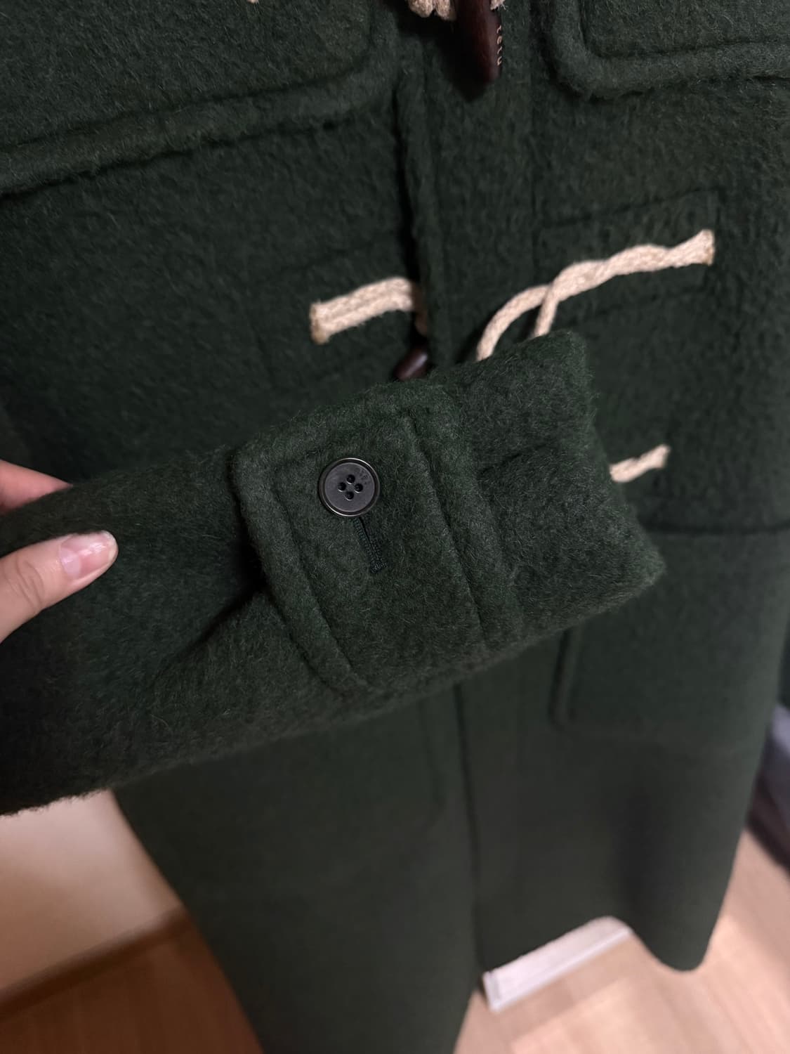 tetu duffle coat 더플코트 딥그린 유니섹스 상품이미지7