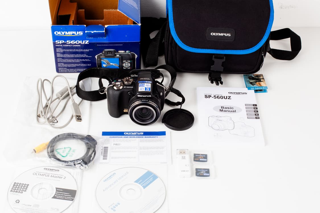 올림푸스 sp 560uz + XD카드 2개/ 빈티지 디카 박스셋 상품이미지2