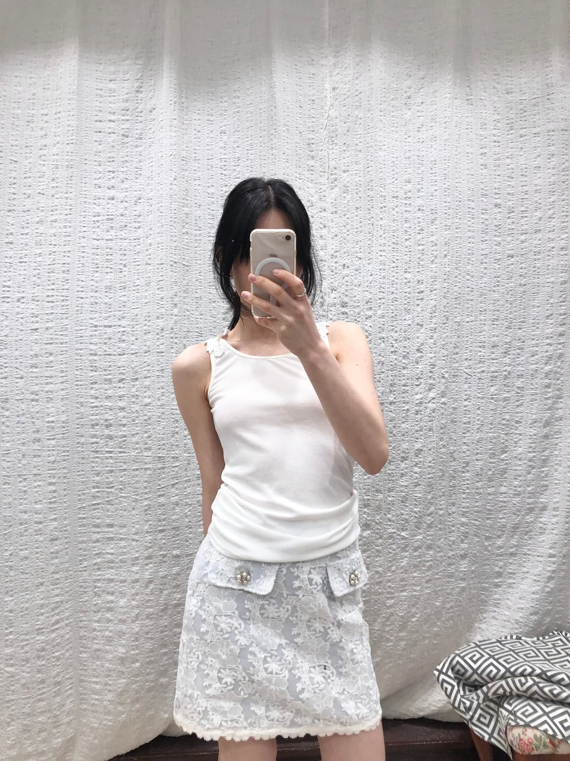 Back crochet sleeveless 상품이미지2