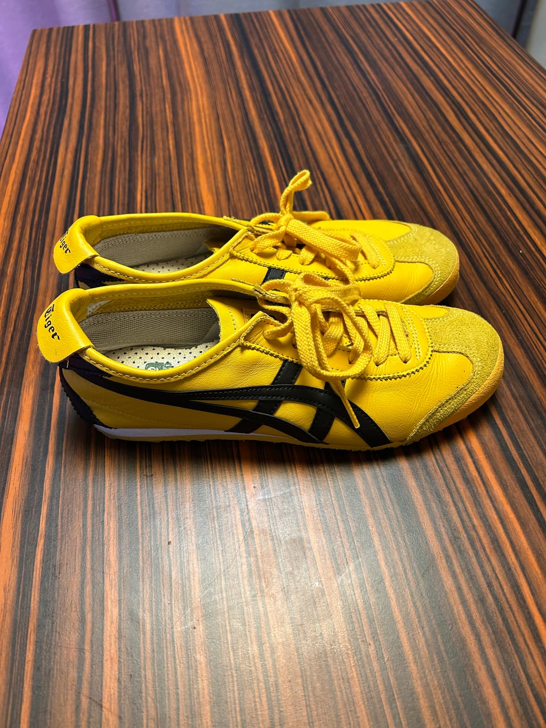 오니츠카 타이거 멕시코66 옐로우 블랙 245사이즈 상품이미지5