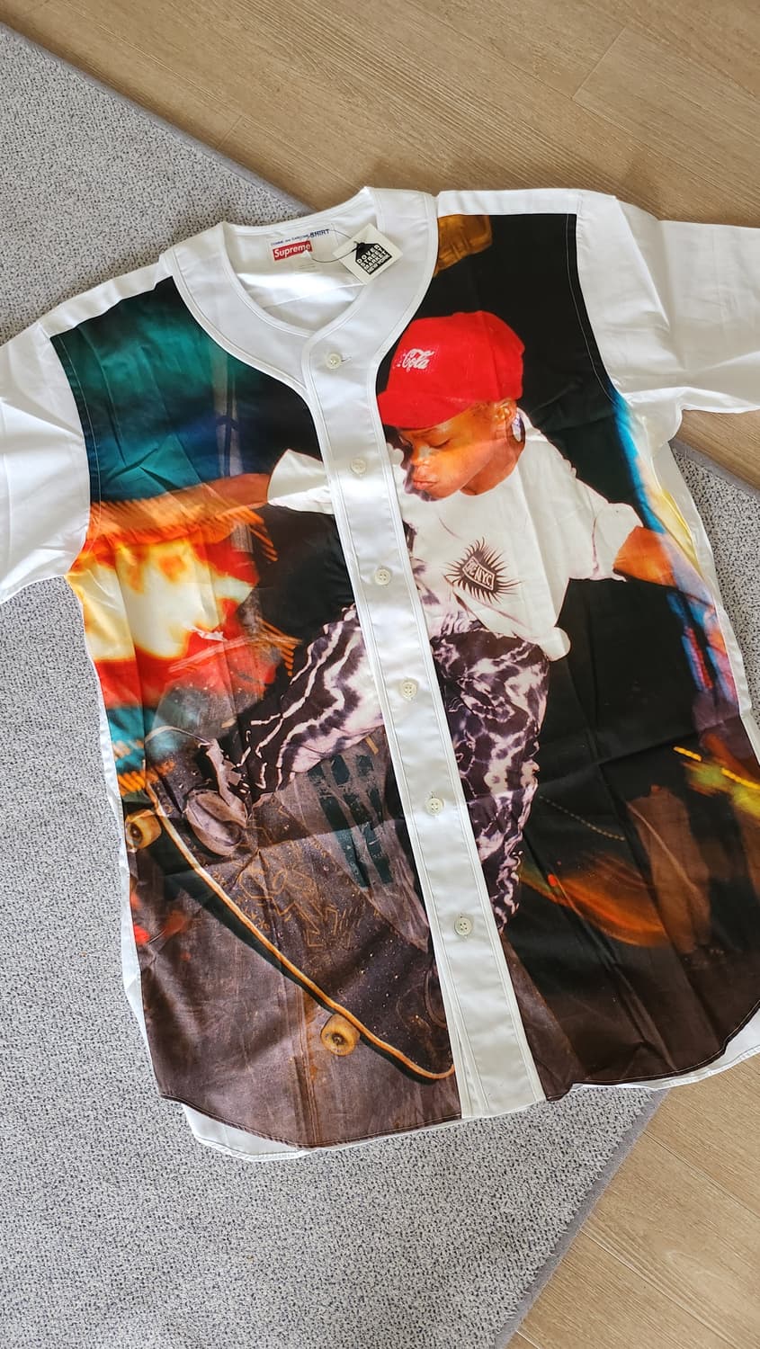 슈프림x꼼더가르송 베이스볼 셔츠 14ss supreme 상품이미지3