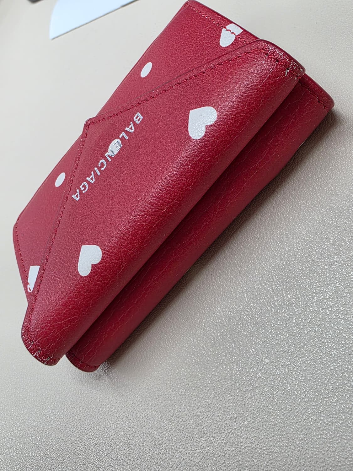 발렌시아가 파피에르 레드 하트 3단지갑 상품이미지3