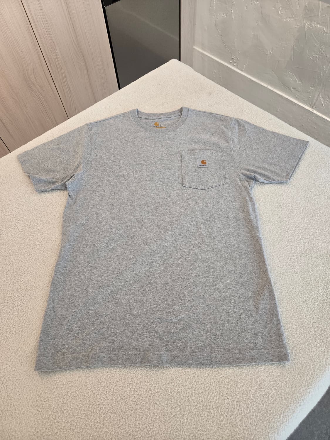 칼하트 포켓 반팔티 그레이 S 상품이미지2