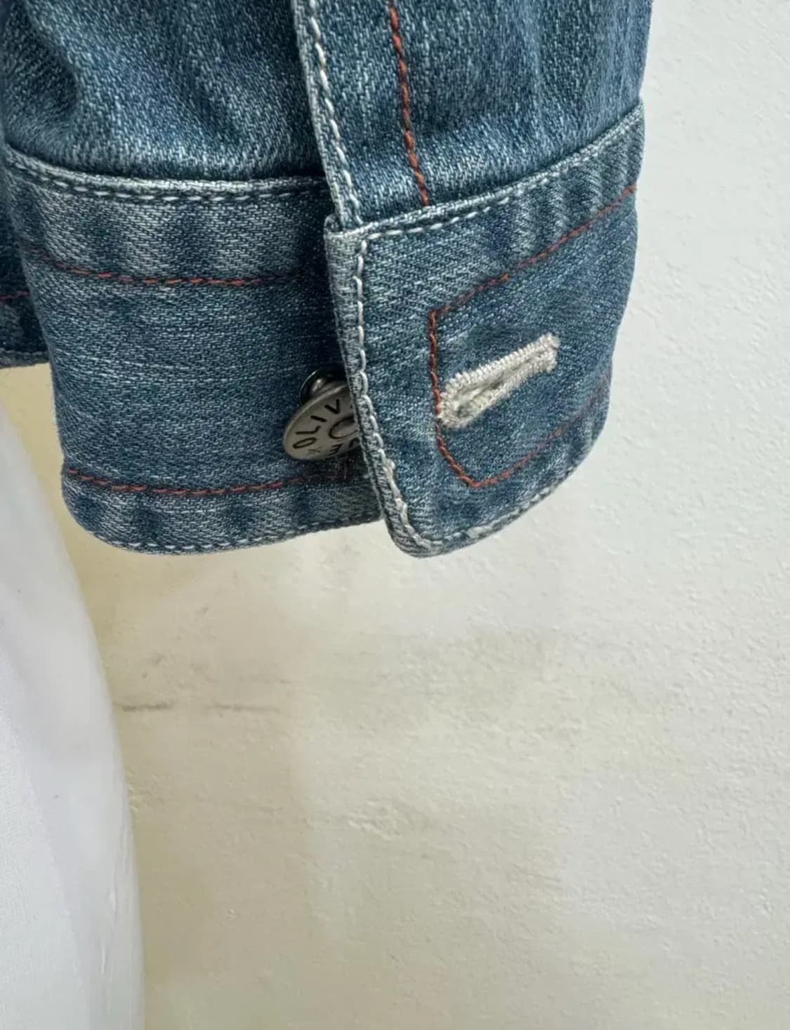 올리브데올리브 크롭 데님자켓/여성스러운 핏/봄가을 아우터 상품이미지6