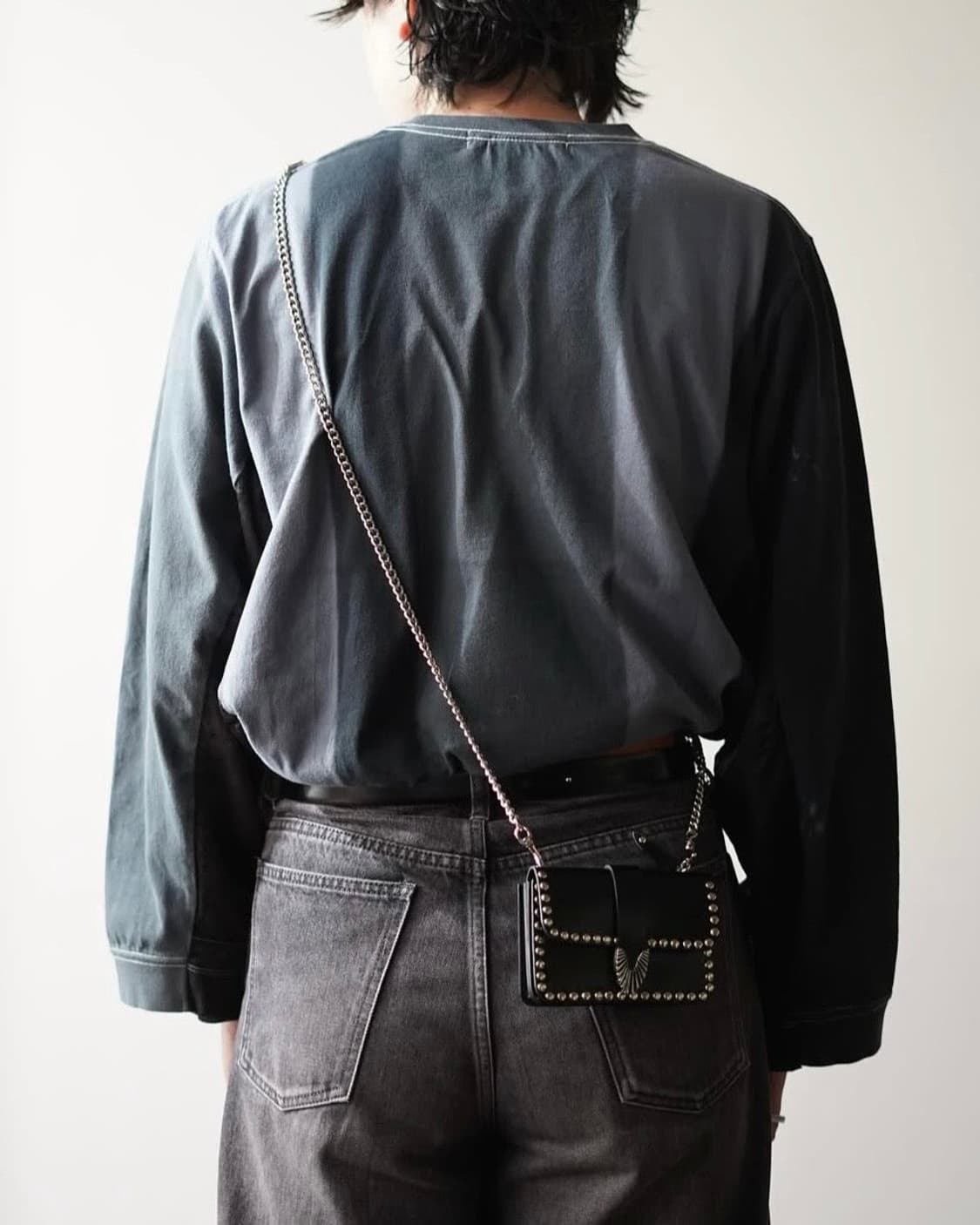 토가 TOGA 스터드 체인 지갑/미니 백_ 블랙 상품이미지3