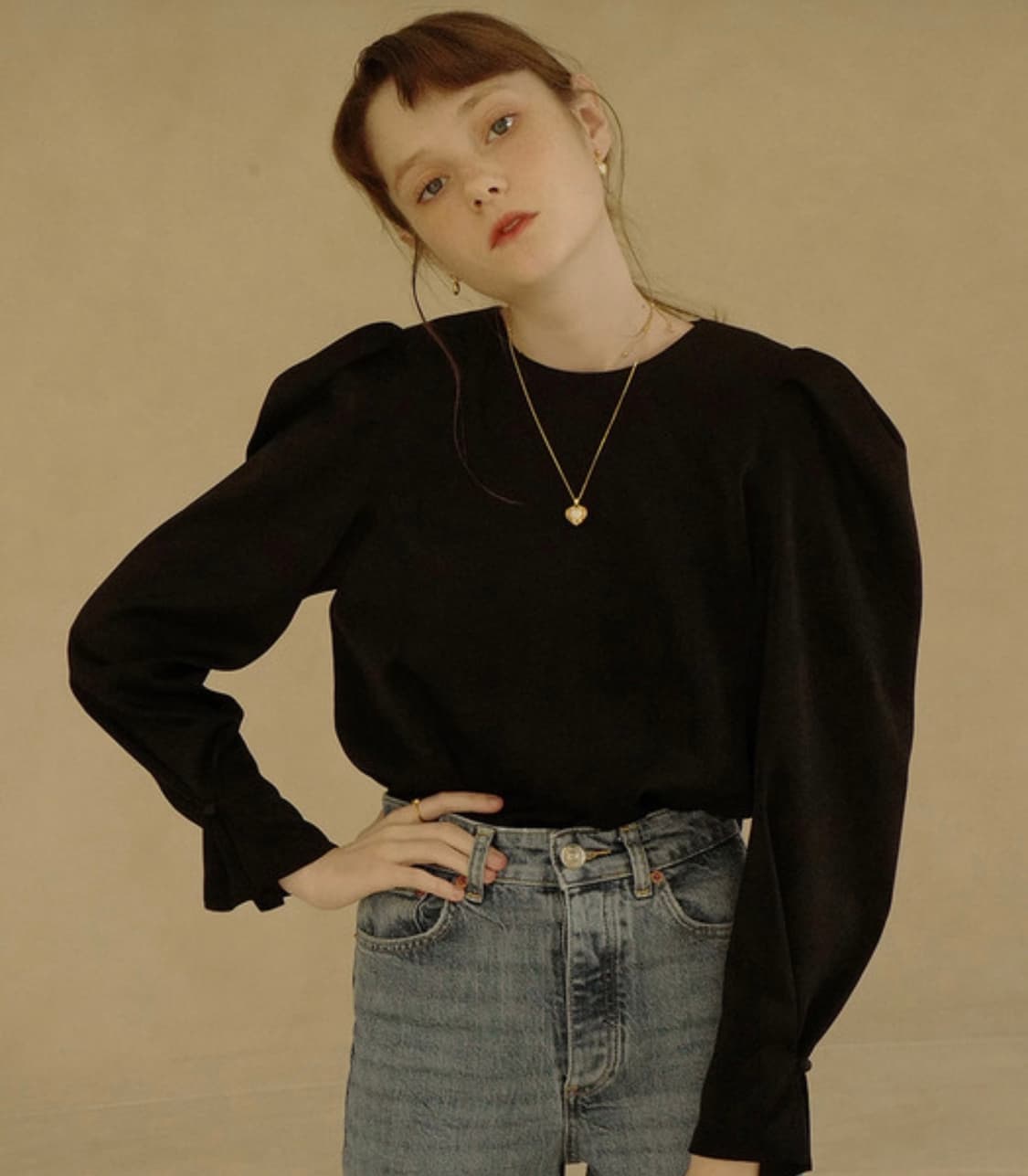 플로움 minuet blouse cream 상품이미지6