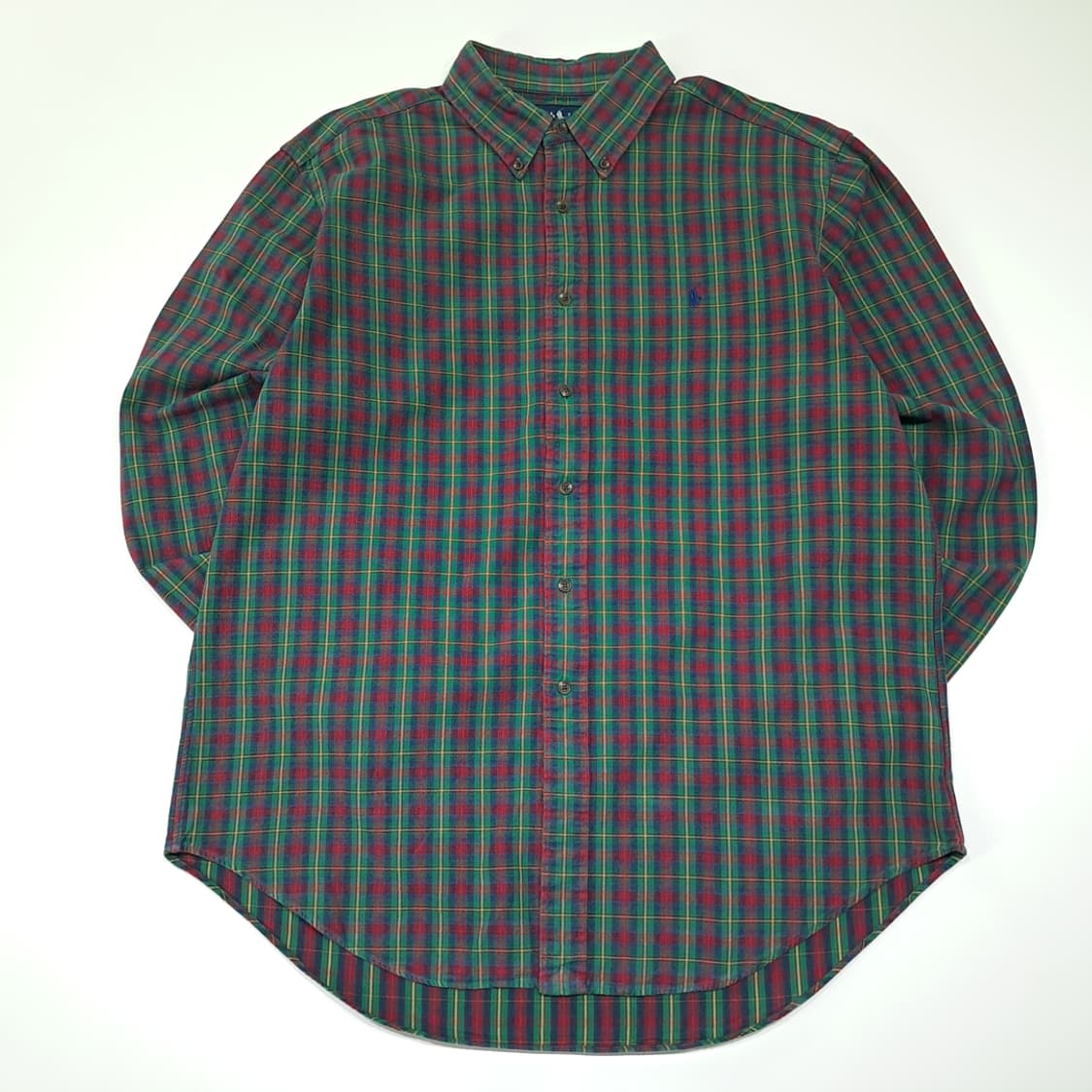 CL764 XL 폴로 00s 크리스마스 타탄체크 버튼다운 셔츠 남방 상품이미지1