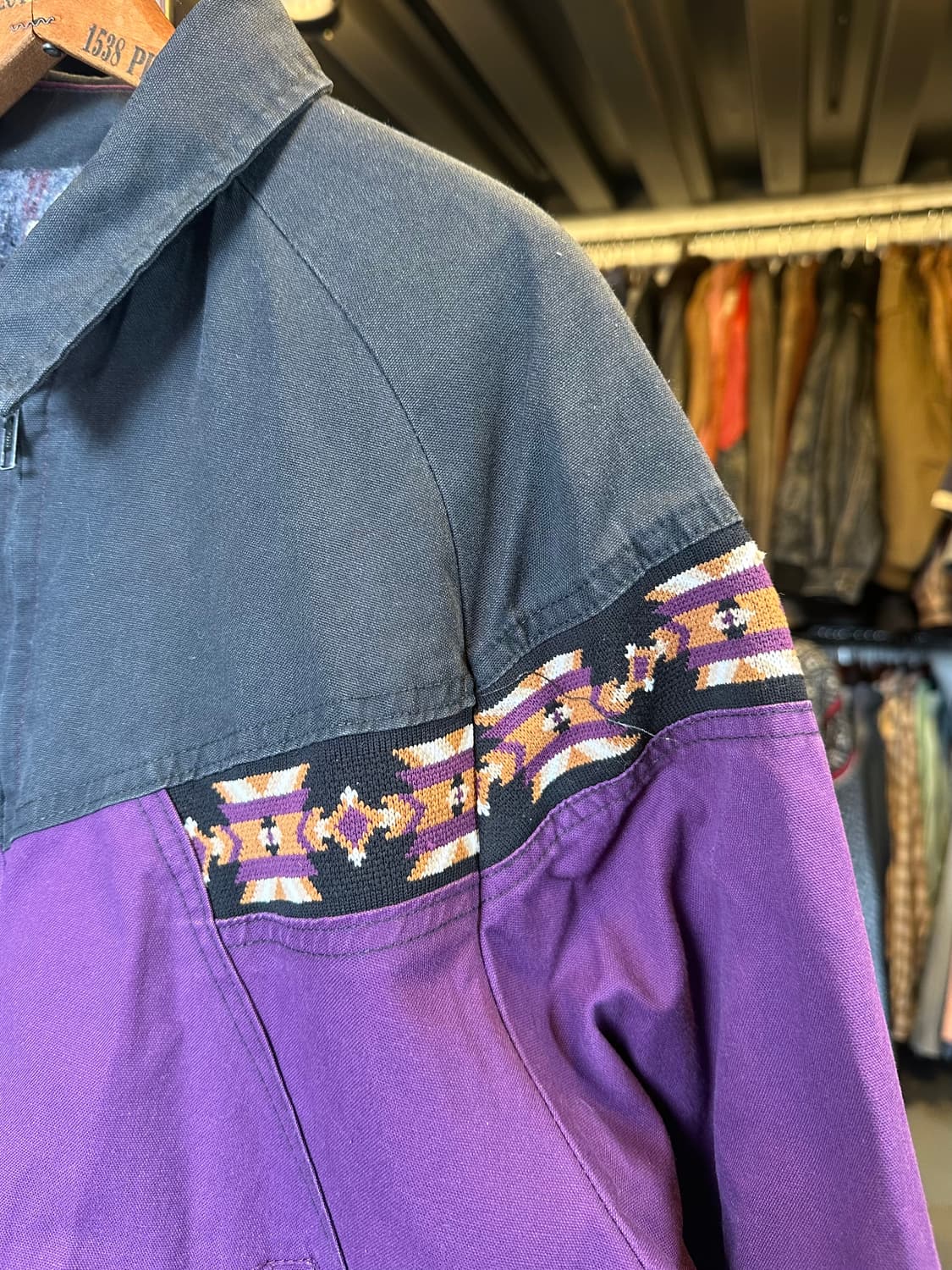 90s 웨스턴 아즈텍 컨버스 붐버 자켓 made in usa 상품이미지4