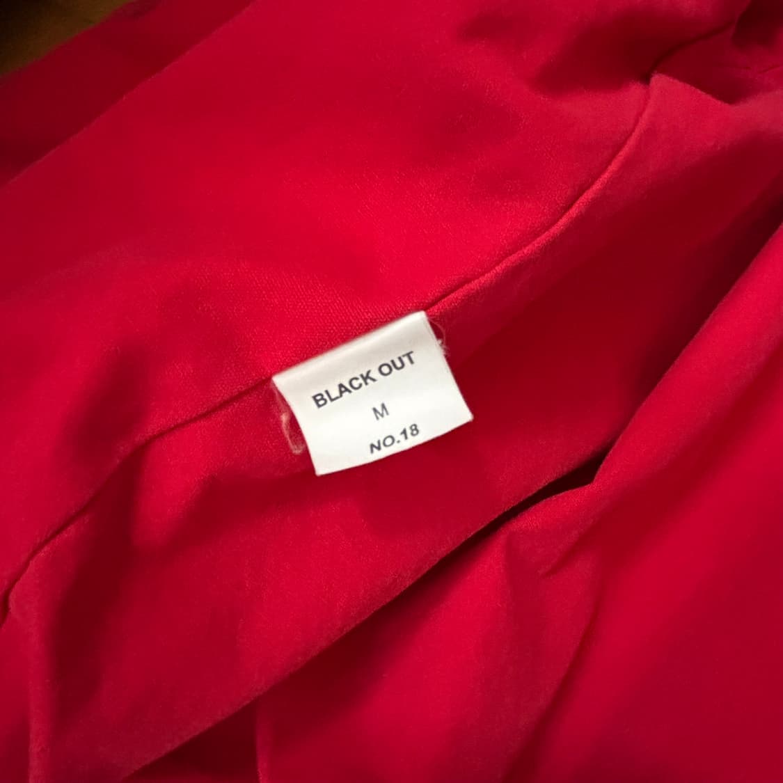 블랙 아웃 팀 바시티 자켓 레드 M 상품이미지3