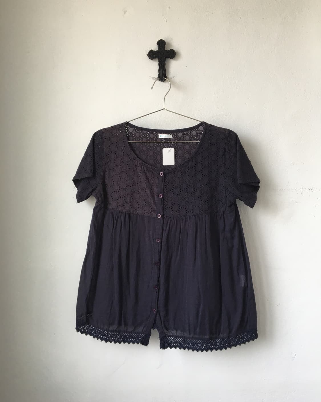 Punching point blouse 상품이미지2