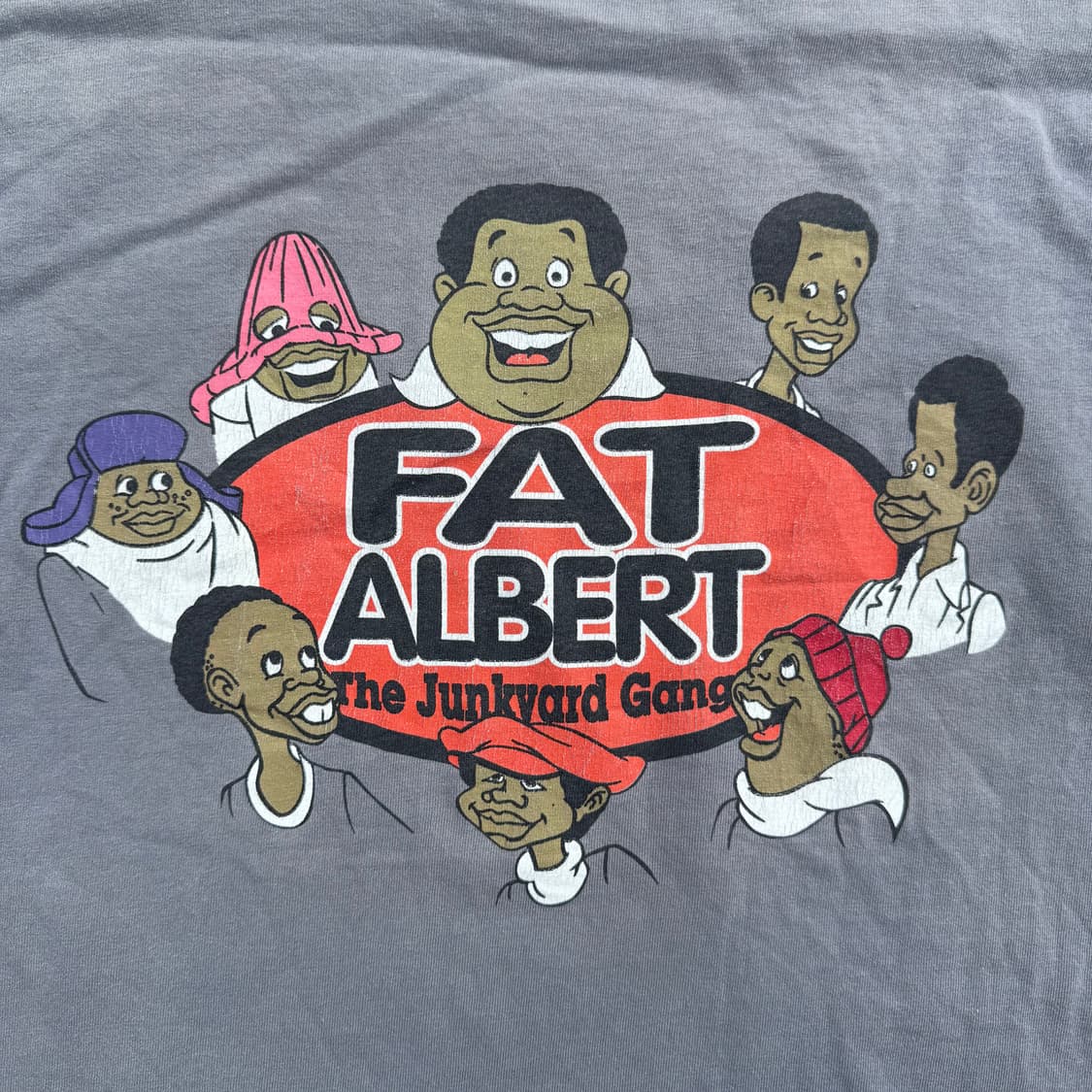 [L] 90s Scene Not Herd Fat Albert 프린팅 티 상품이미지6