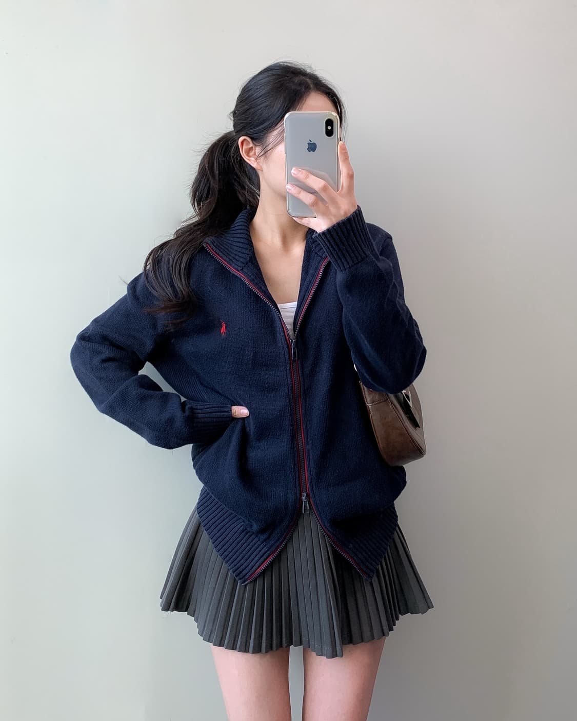 폴로 니트 집업 상품이미지2