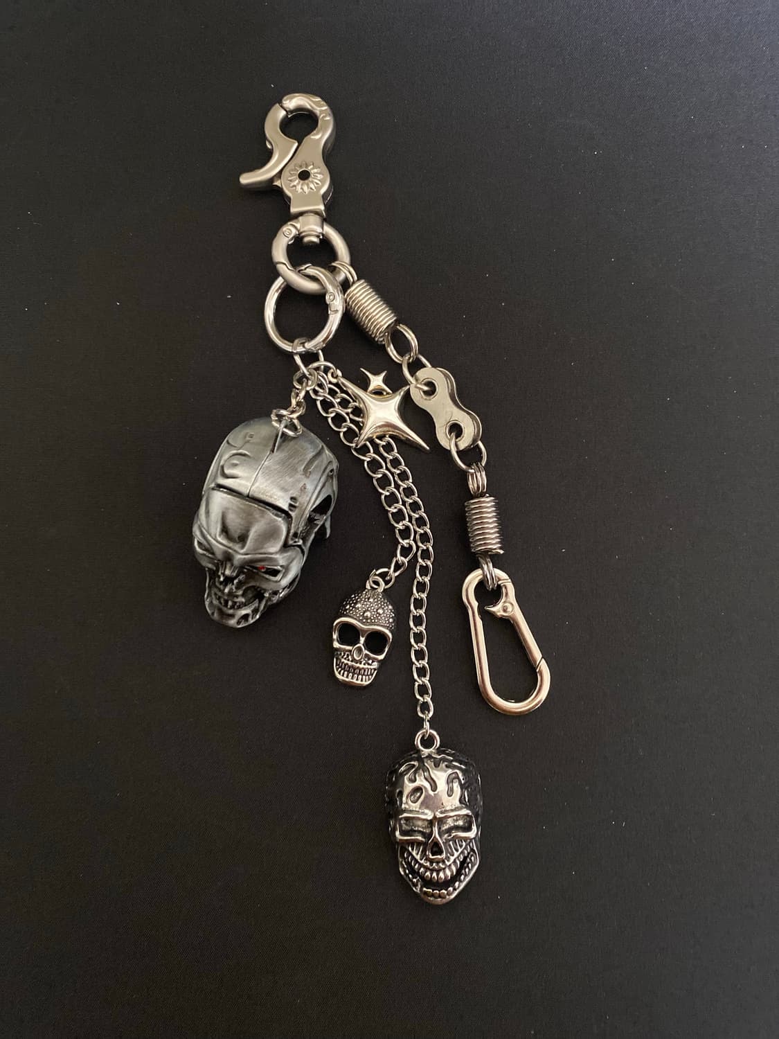 스컬 체인 키링 상품이미지3