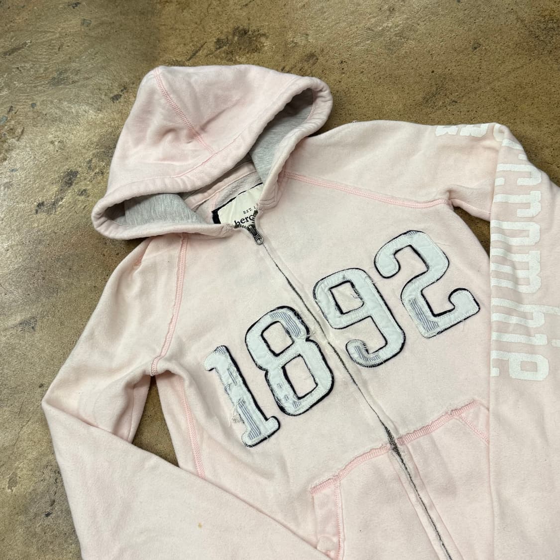 아베크롬비 딸기우유 핑크 후드집업 상품이미지1