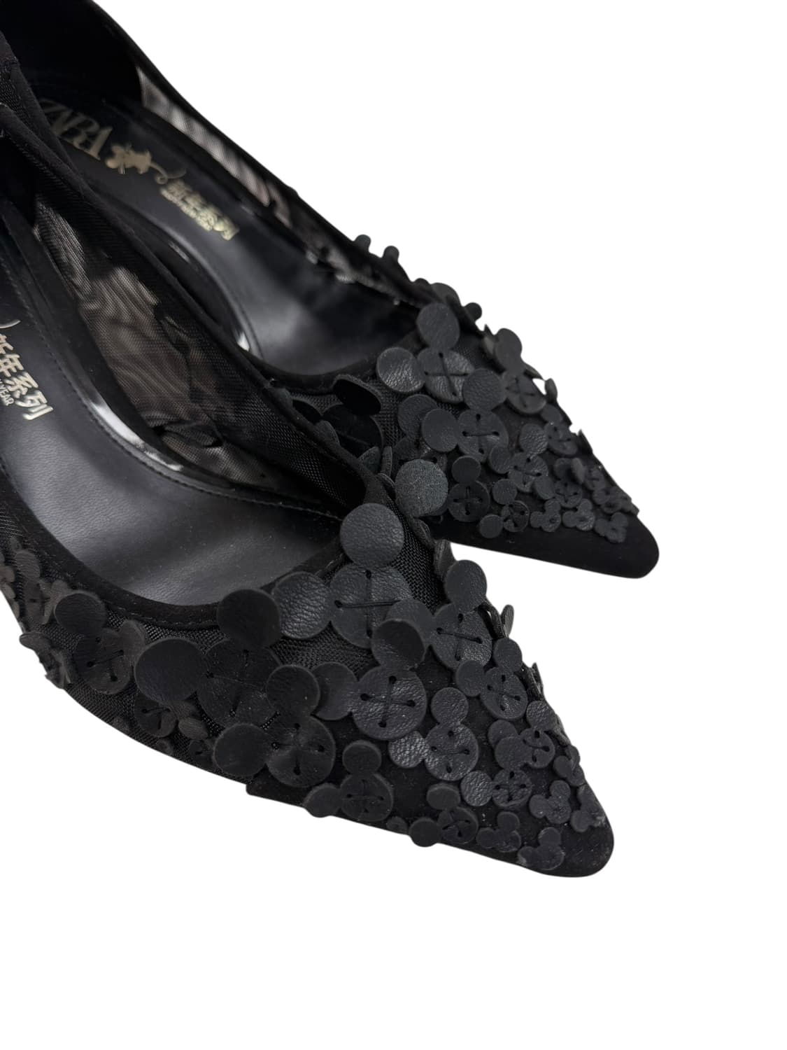 39/ 자라 zara 미키마우스 모티브 힐 구두  상품이미지4