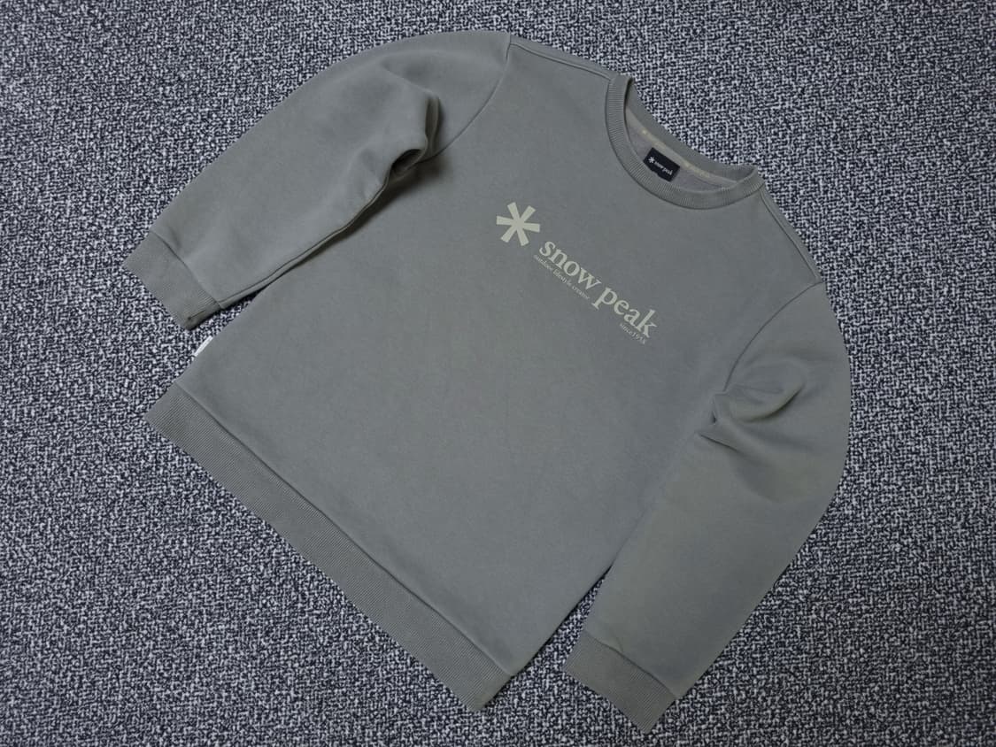 [무료배송][140]스노우피크 키즈 기모 맨투맨 긴팔티 상품이미지3