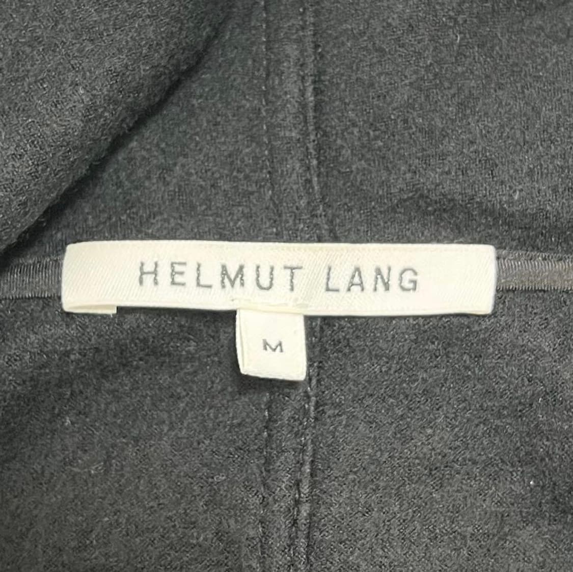 헬무트랭 하이넥 레더 트림 울 코트 상품이미지4