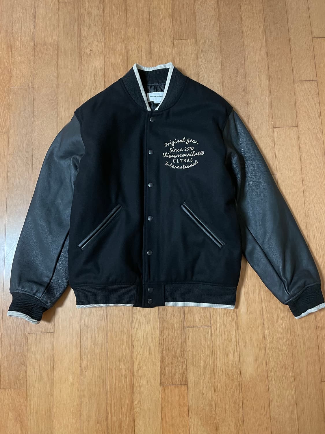 디스이즈네버댓 울트라스 바시티 자켓 블랙 m 상품이미지2