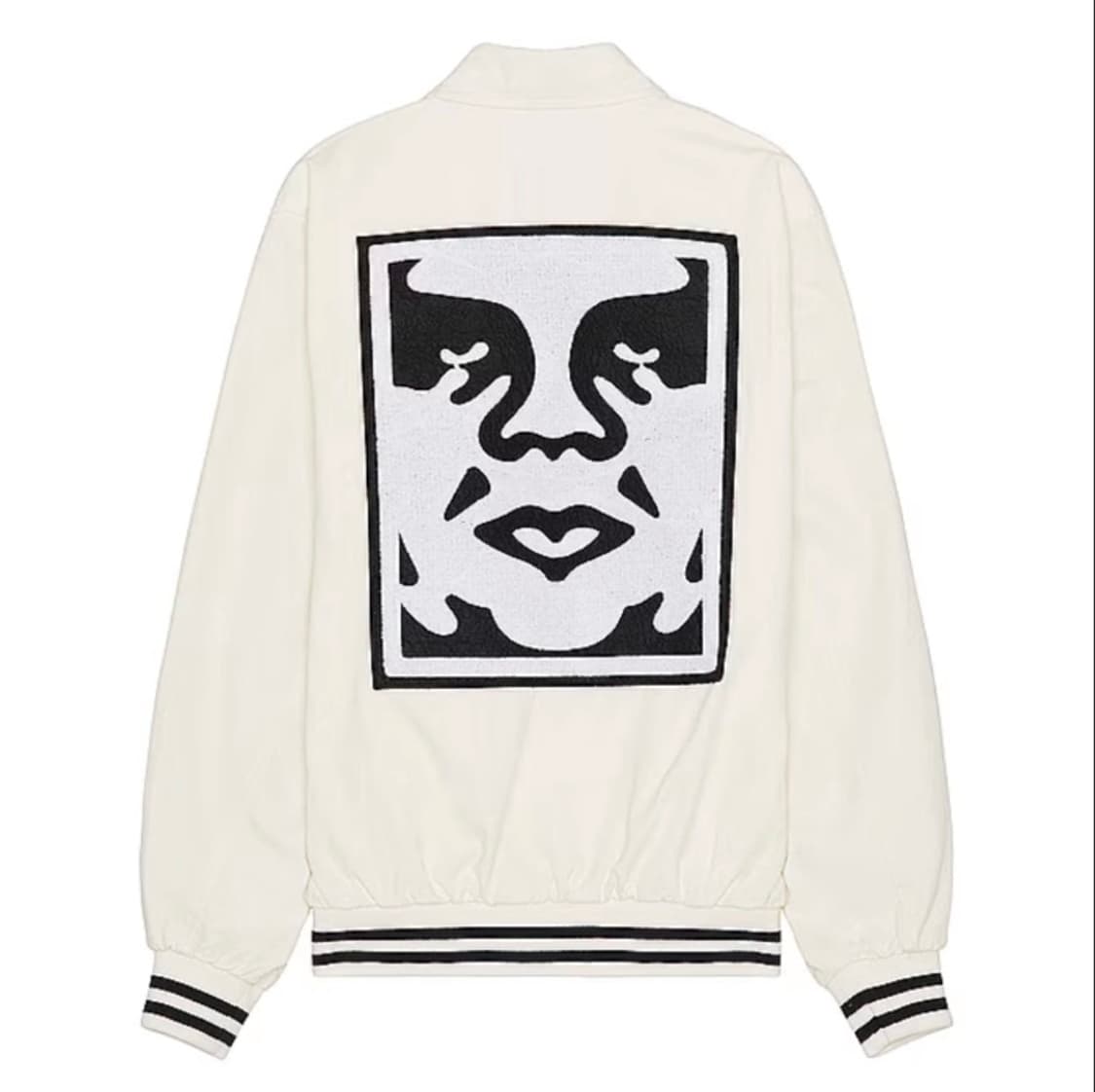 오베이 바시티 자켓 화이트 (M) 상품이미지5