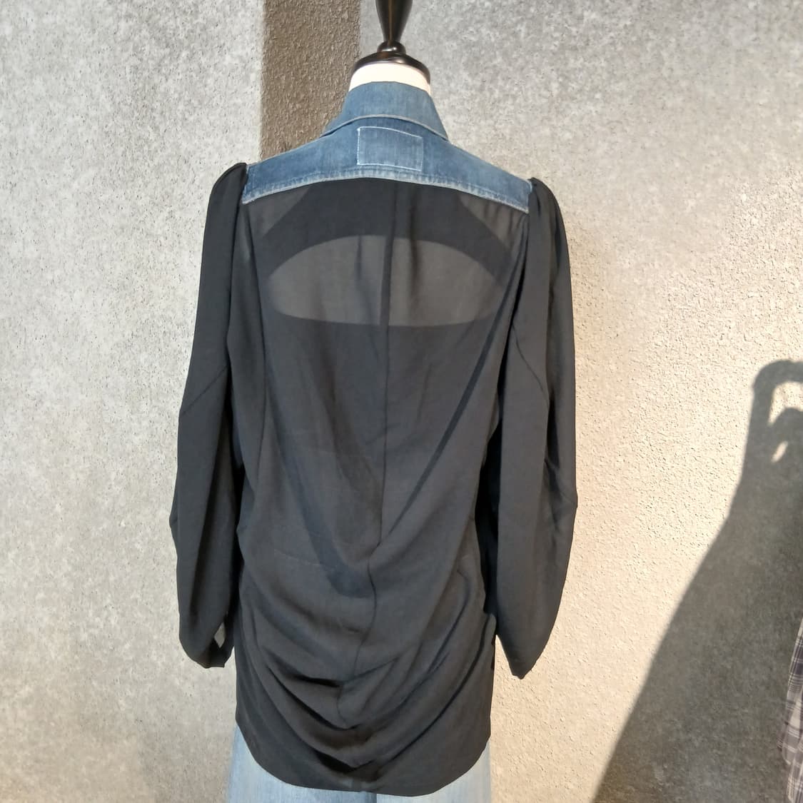 [JUNYA WATANABE] 시어 믹스 시스루 데님 쟈켓 상품이미지2