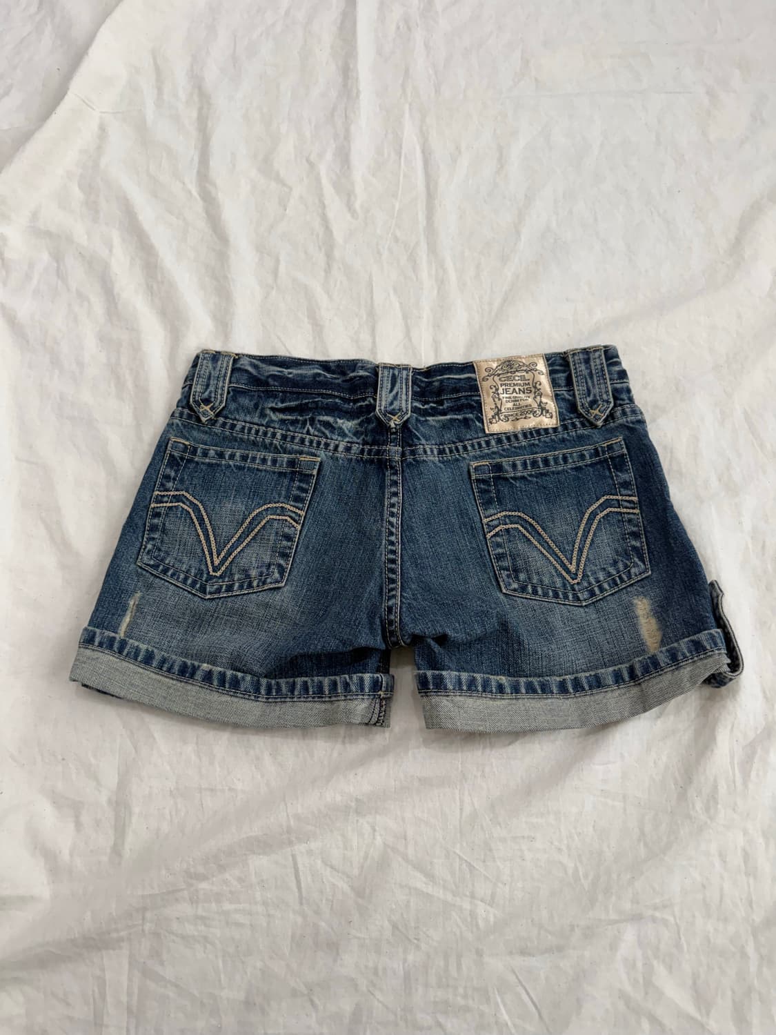 세실맥비 y2k 데님 숏팬츠 상품이미지4