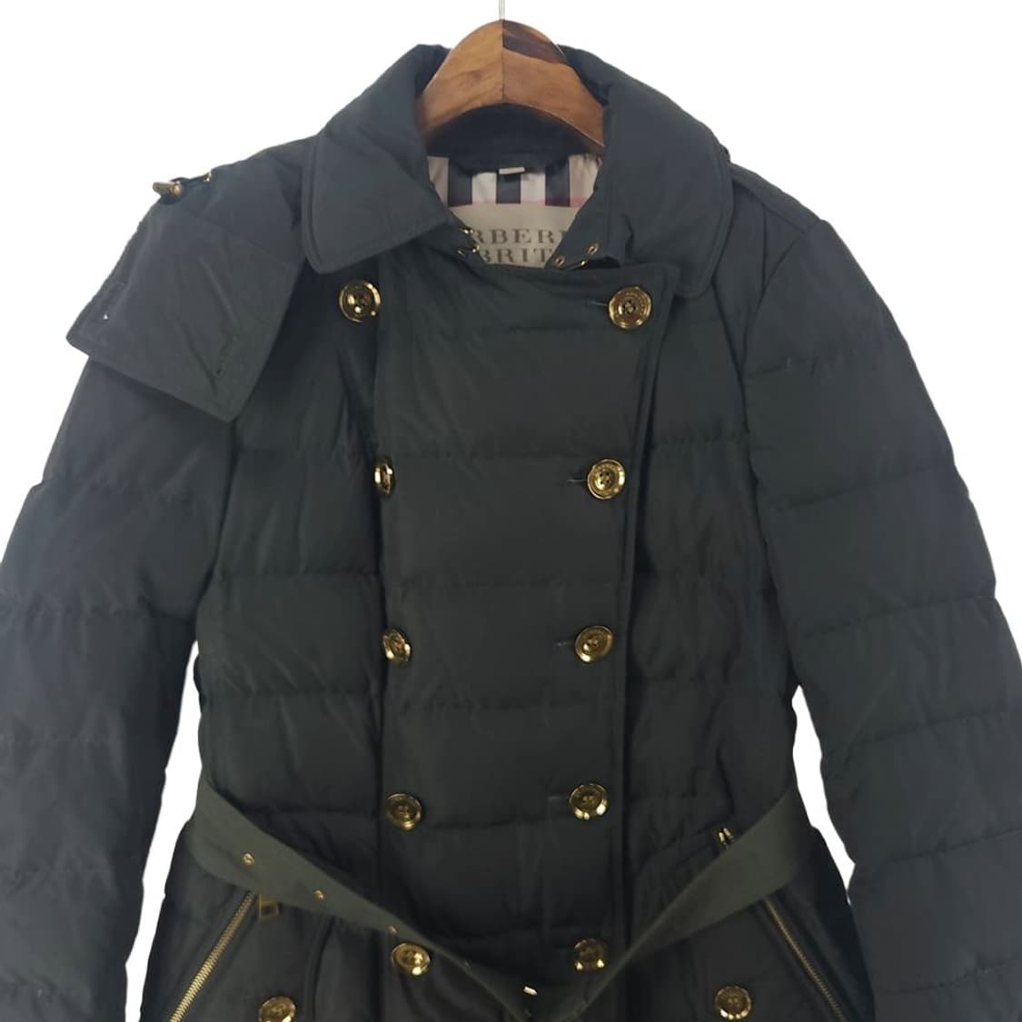 [여M]버버리브릿 카키 구스 패딩 코트[Y61-149] 상품이미지2