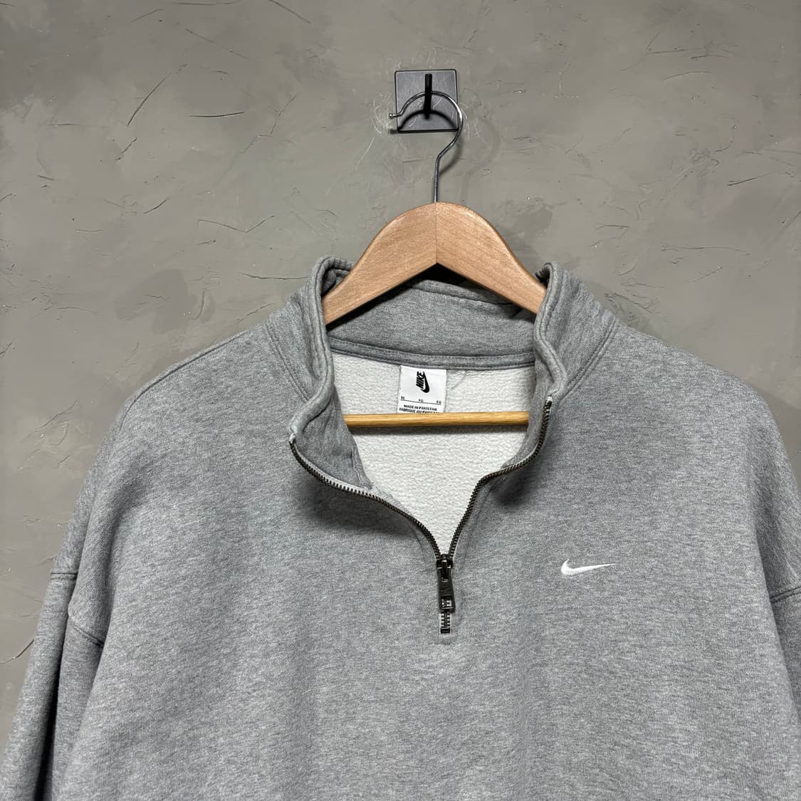 나이키 nrg 스우시 쿼터집업 반집업 맨투맨 회색 상품이미지2