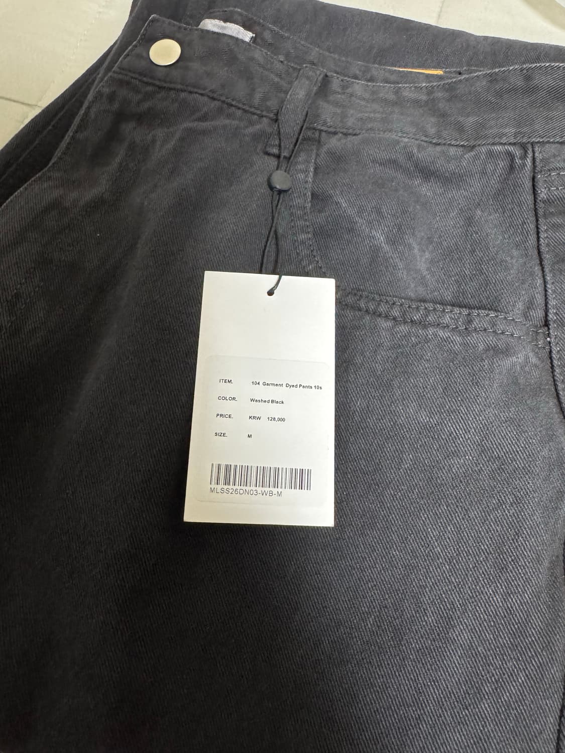마이라이브러리 104 Garment Dyed Pants 10s 상품이미지2