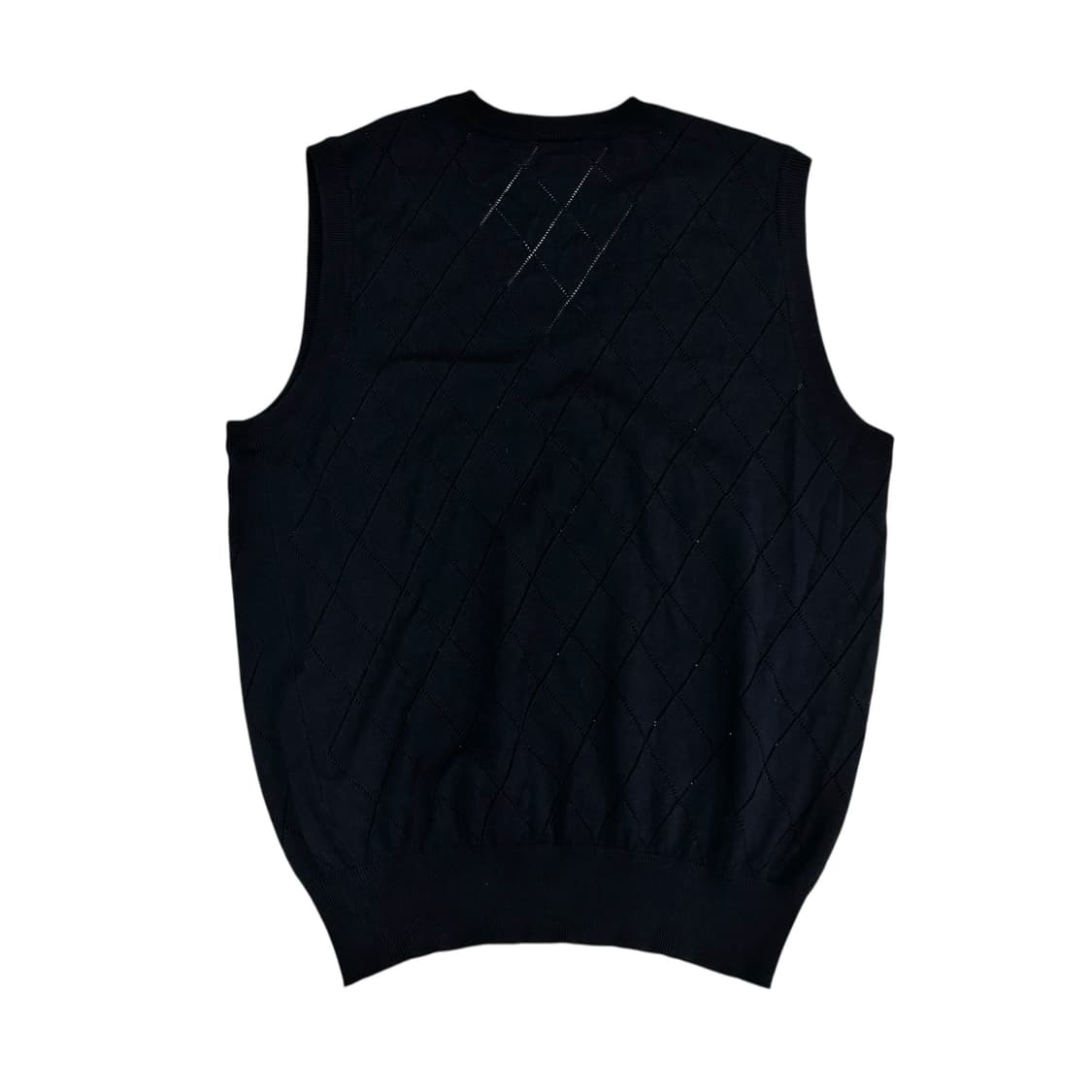 라코스테 네이비 아가일 니트 베스트 상품이미지5